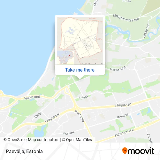 Карта Paevälja