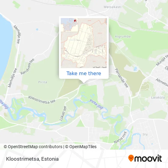 Карта Kloostrimetsa