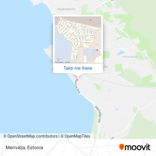 Карта Merivälja