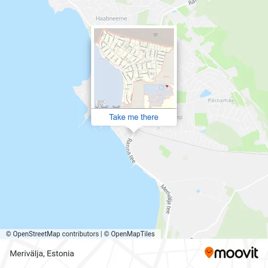 Карта Merivälja