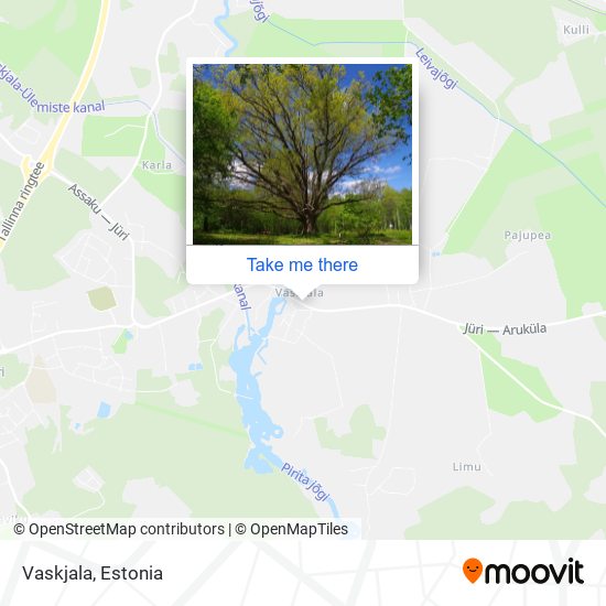 Карта Vaskjala