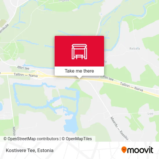 Карта Kostivere Tee