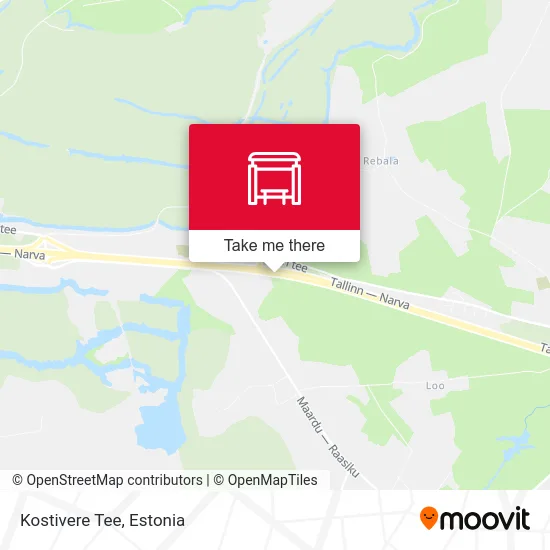 Карта Kostivere Tee