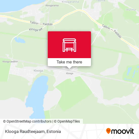 Карта Klooga Raudteejaam