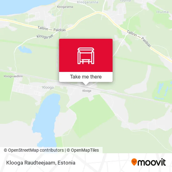 Карта Klooga Raudteejaam