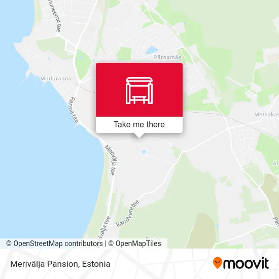 Карта Merivälja Pansion
