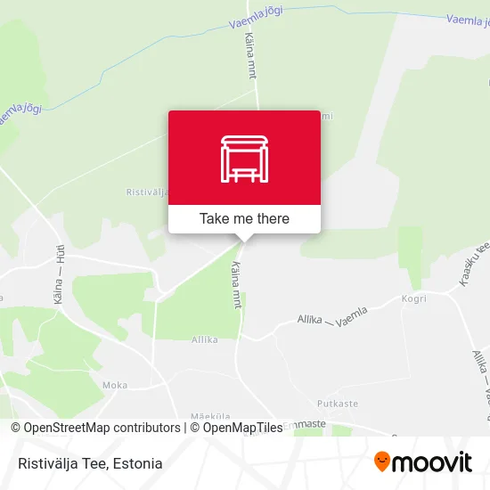 Карта Ristivälja Tee