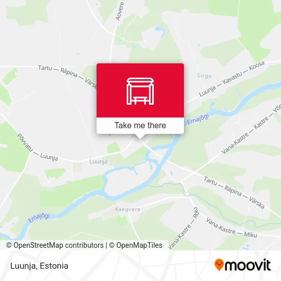 Карта Luunja