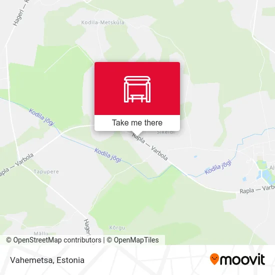 Карта Vahemetsa