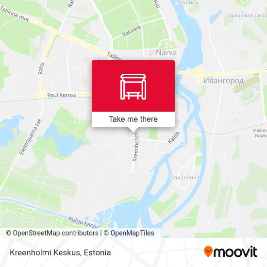 Карта Kreenholmi Keskus