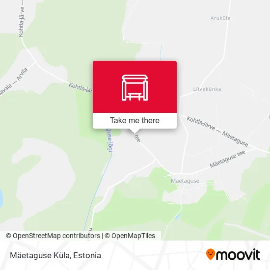 Карта Mäetaguse Küla