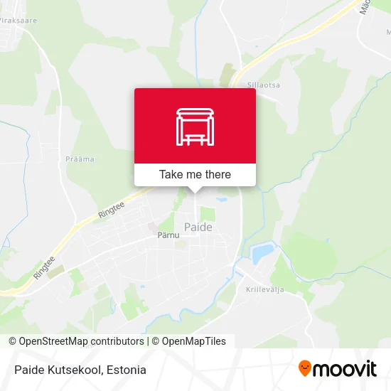 Карта Paide Kutsekool