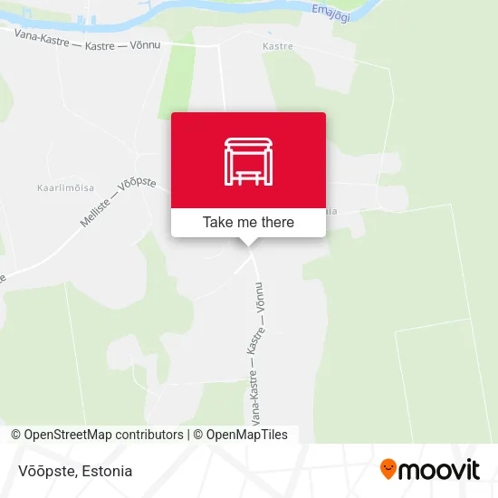 Карта Võõpste