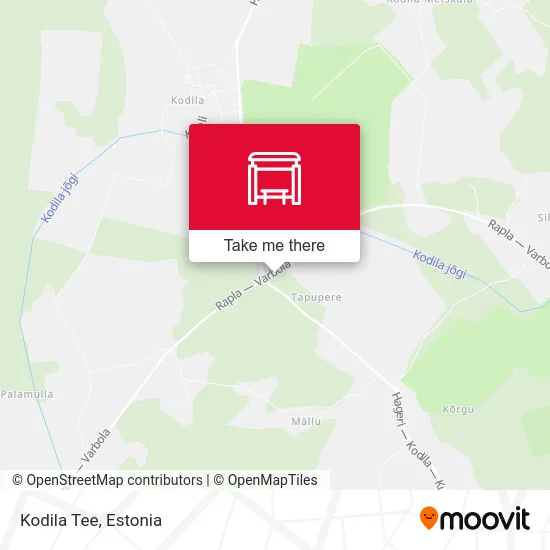 Карта Kodila Tee