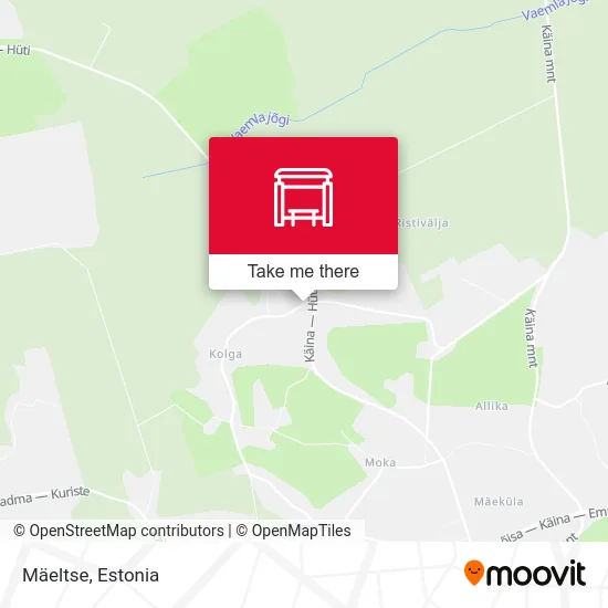 Карта Mäeltse