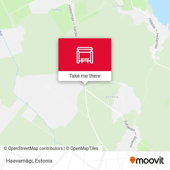 Карта Haavamägi