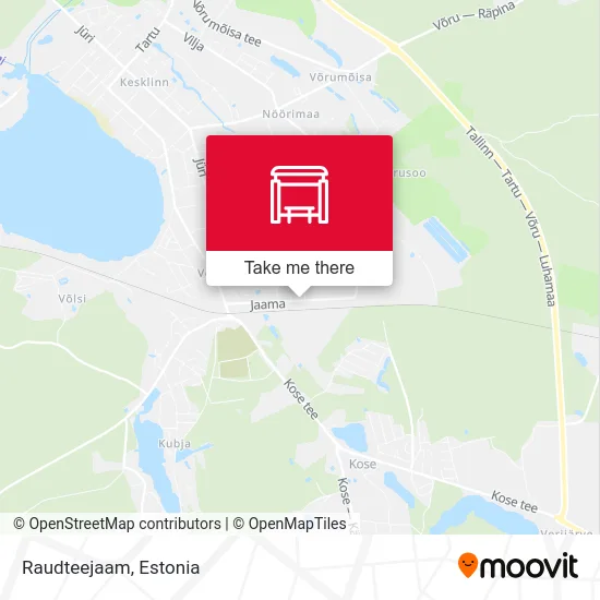 Карта Raudteejaam