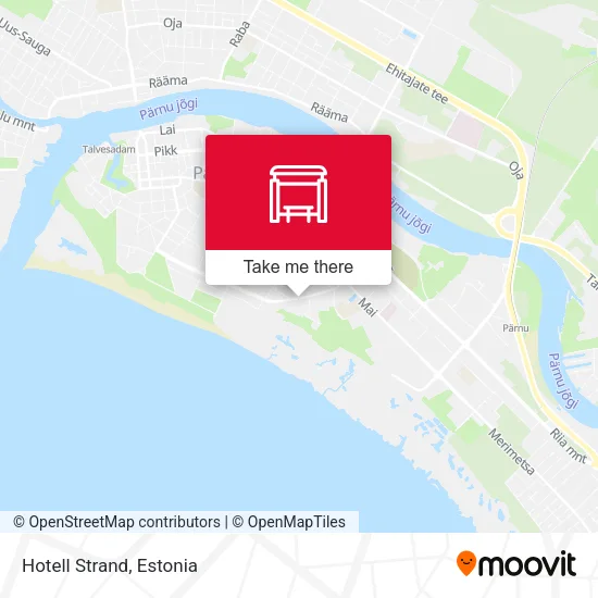 Hotell Strand map