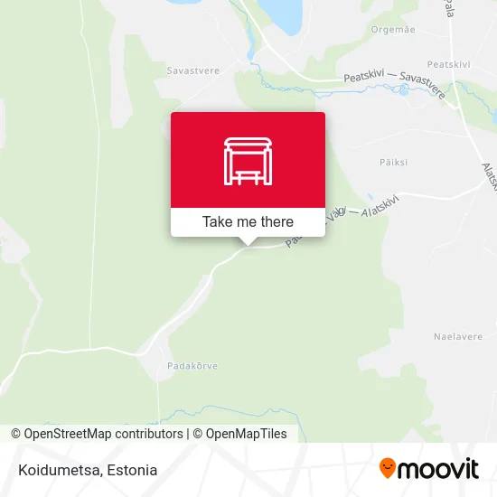 Карта Koidumetsa