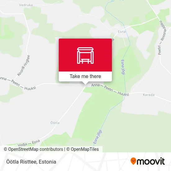 Карта Öötla Risttee