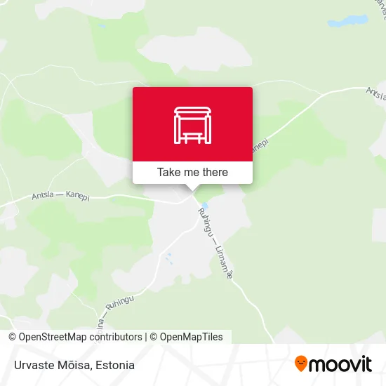 Карта Urvaste Mõisa