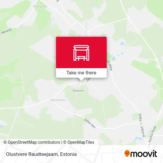 Карта Olustvere Raudteejaam