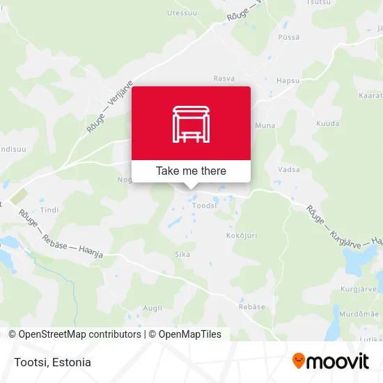 Карта Tootsi