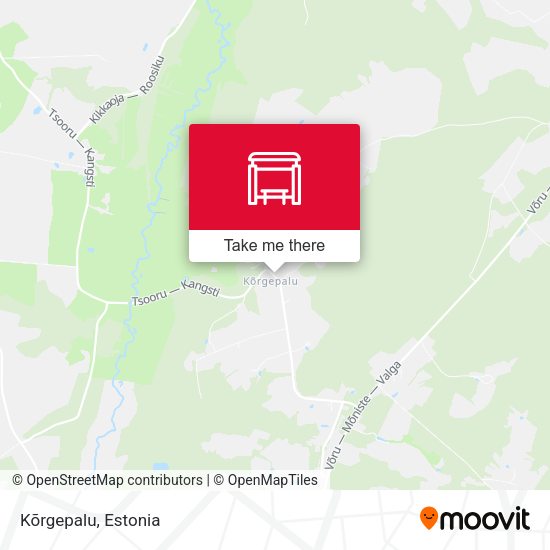 Карта Kõrgepalu