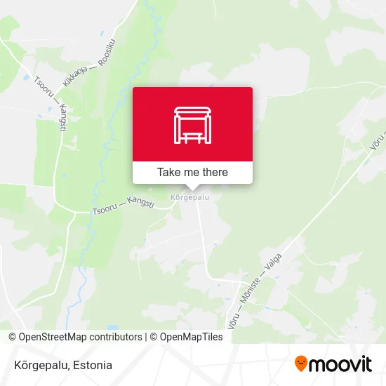 Карта Kõrgepalu