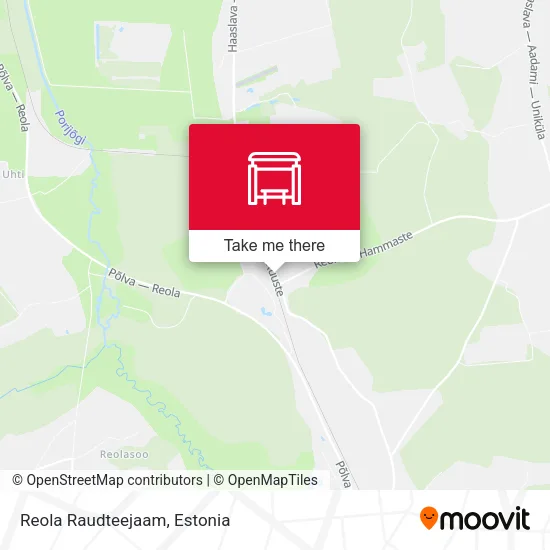 Карта Reola Raudteejaam