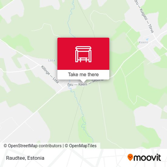 Карта Raudtee