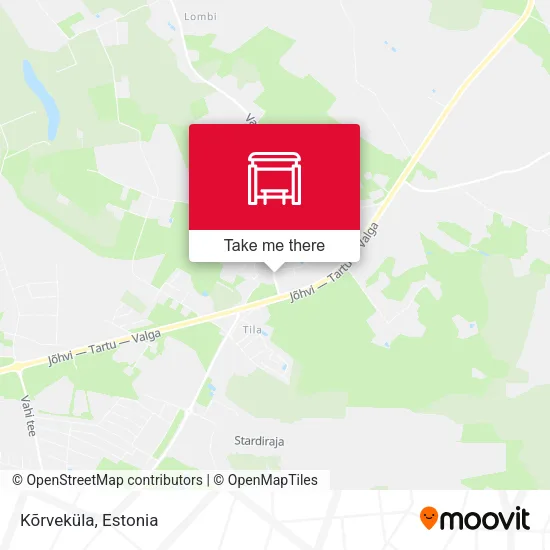 Карта Kõrveküla