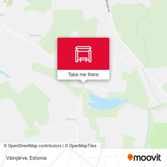 Карта Väinjärve