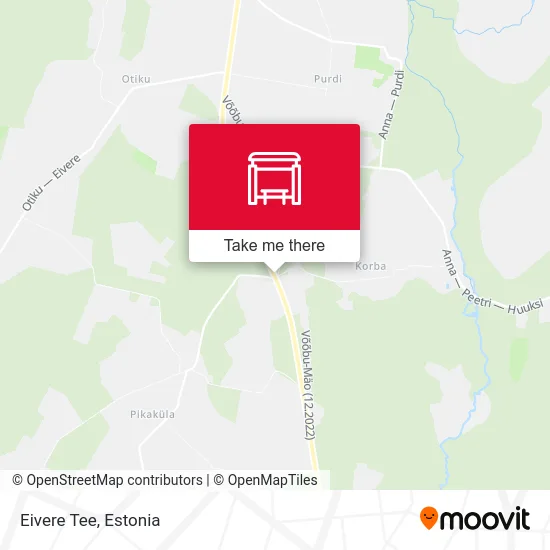 Карта Eivere Tee