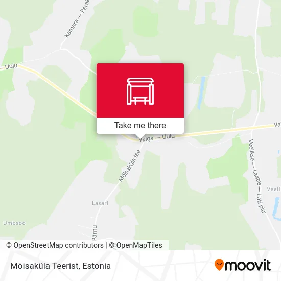 Карта Mõisaküla Teerist