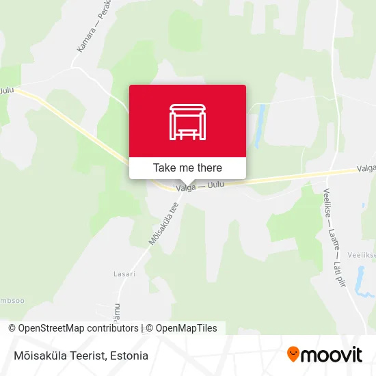 Карта Mõisaküla Teerist