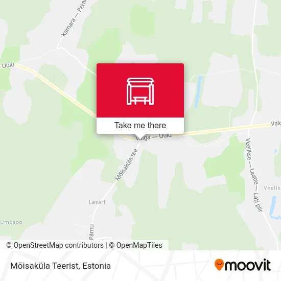 Карта Mõisaküla Teerist