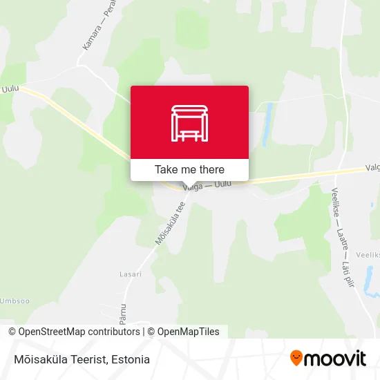 Карта Mõisaküla Teerist