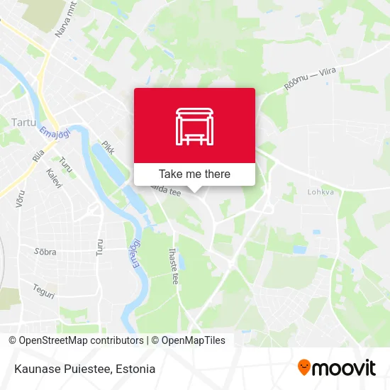 Карта Kaunase Puiestee