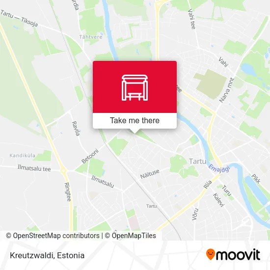 Карта Kreutzwaldi