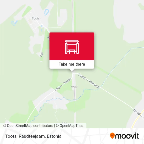 Карта Tootsi Raudteejaam