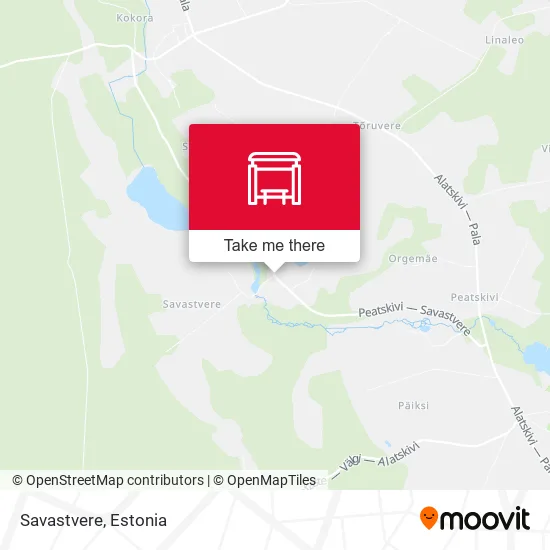 Карта Savastvere