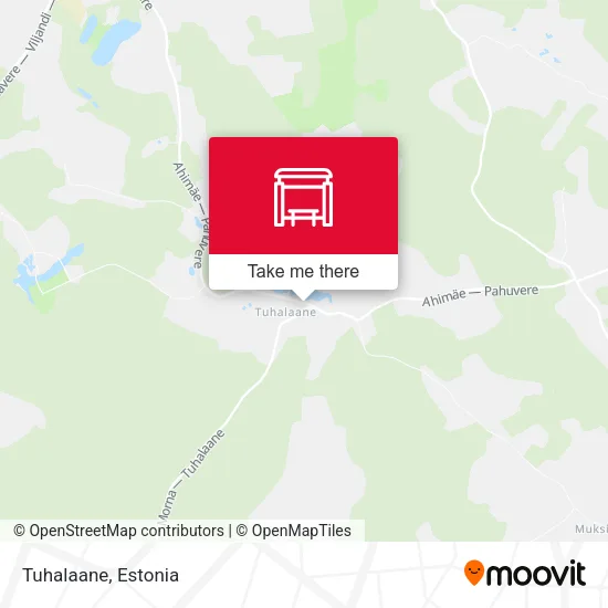 Карта Tuhalaane