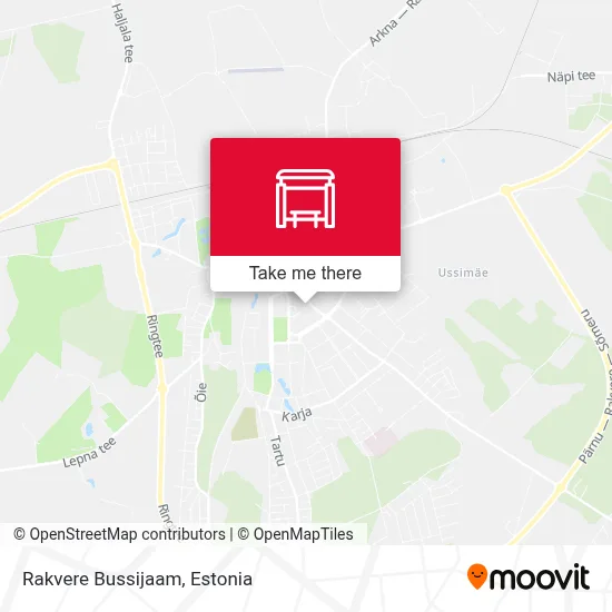 Rakvere Bussijaam map