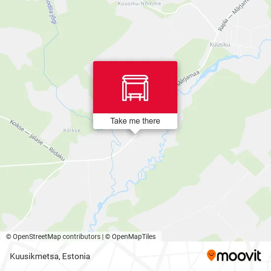 Карта Kuusikmetsa