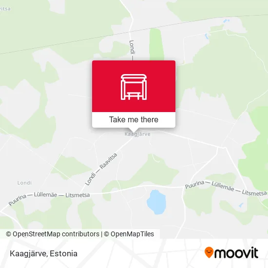 Карта Kaagjärve