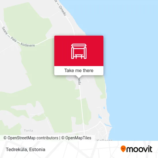 Карта Tedreküla