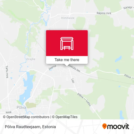 Карта Põlva Raudteejaam