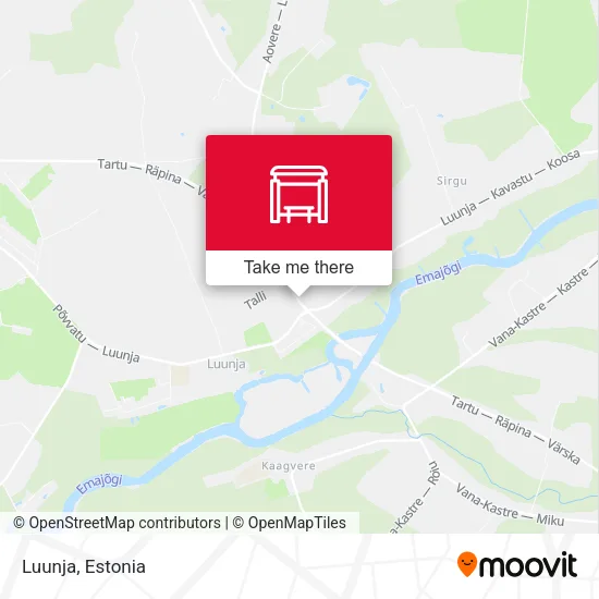 Карта Luunja