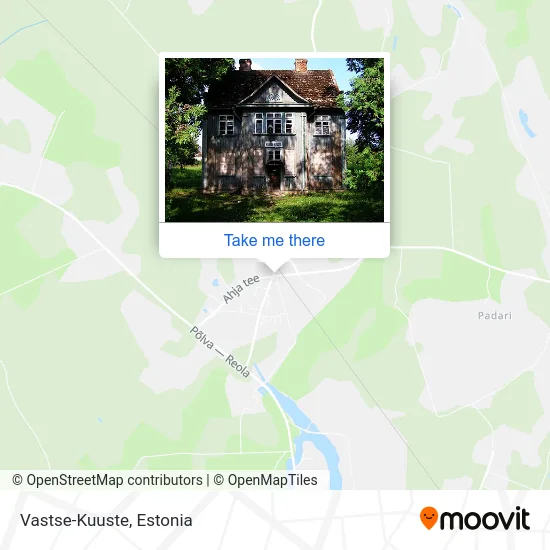 Карта Vastse-Kuuste